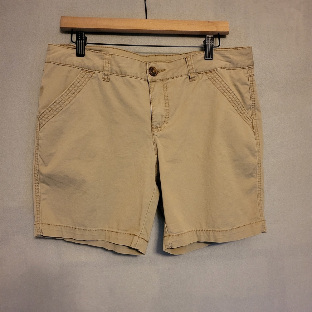 Maurices Khaki Cotton-Blend Shorts. Size 11/12